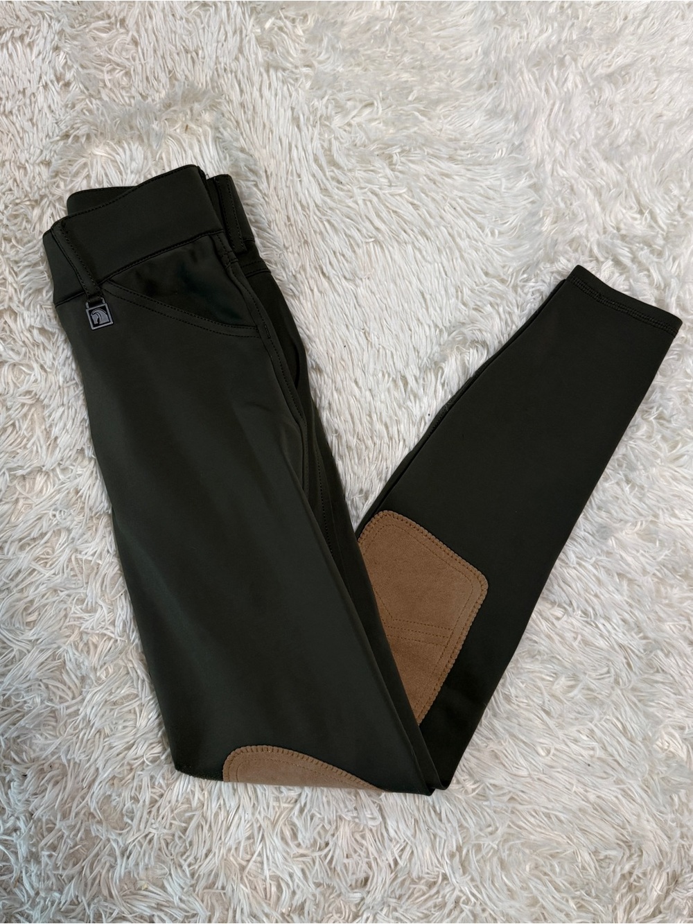 Women’s Size 20R Green Romfh Knee Patch Horseback Riding Breeches